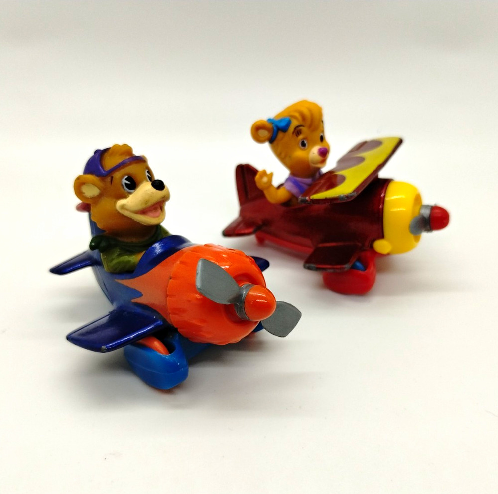 Disney Talespin Airplane Toy Figures Lot of 2 - Kit Cloudkicker - Molly Plane